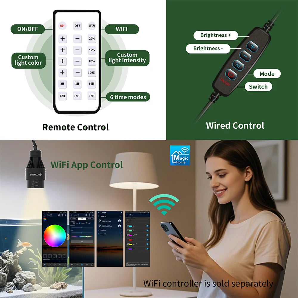 Lominie A15F LED Aquarium Light Full Spectrum image 2