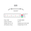 Lominie G-Series WRBG LED Grow Light Bar with Remote Controller - G20 image